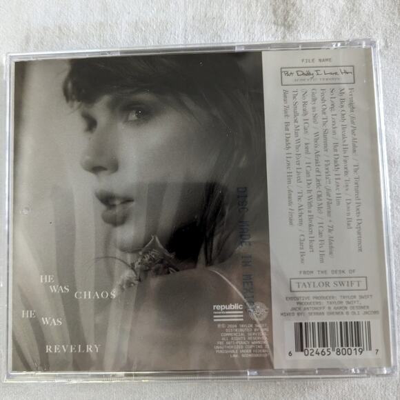 Taylor Swift Tortured Poets Department CD But Daddy I Love Him Acoustic Bonus - Picture 4 of 5